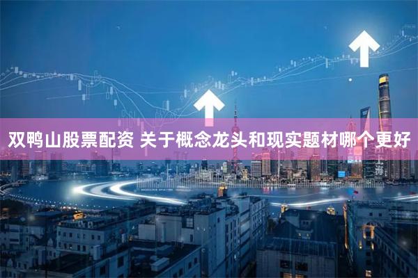 双鸭山股票配资 关于概念龙头和现实题材哪个更好